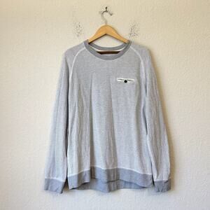 BILLY REID Tommy Crew Sweatshirt Heather Gray Pullover Knit Minimalist